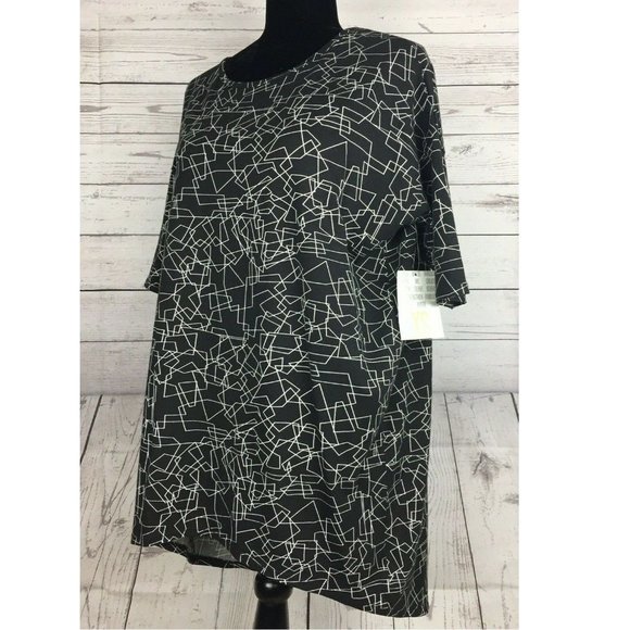 Women's Top Casual LULAROE Irma Geometric Pattern Size XS - Picture 3 of 5